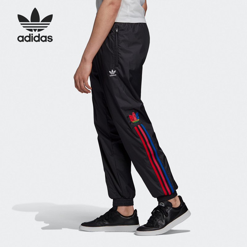 Adidas/Adidas Official Genuine Trefoil Men's Woven Three-Stripe Sports Pants Ge0839