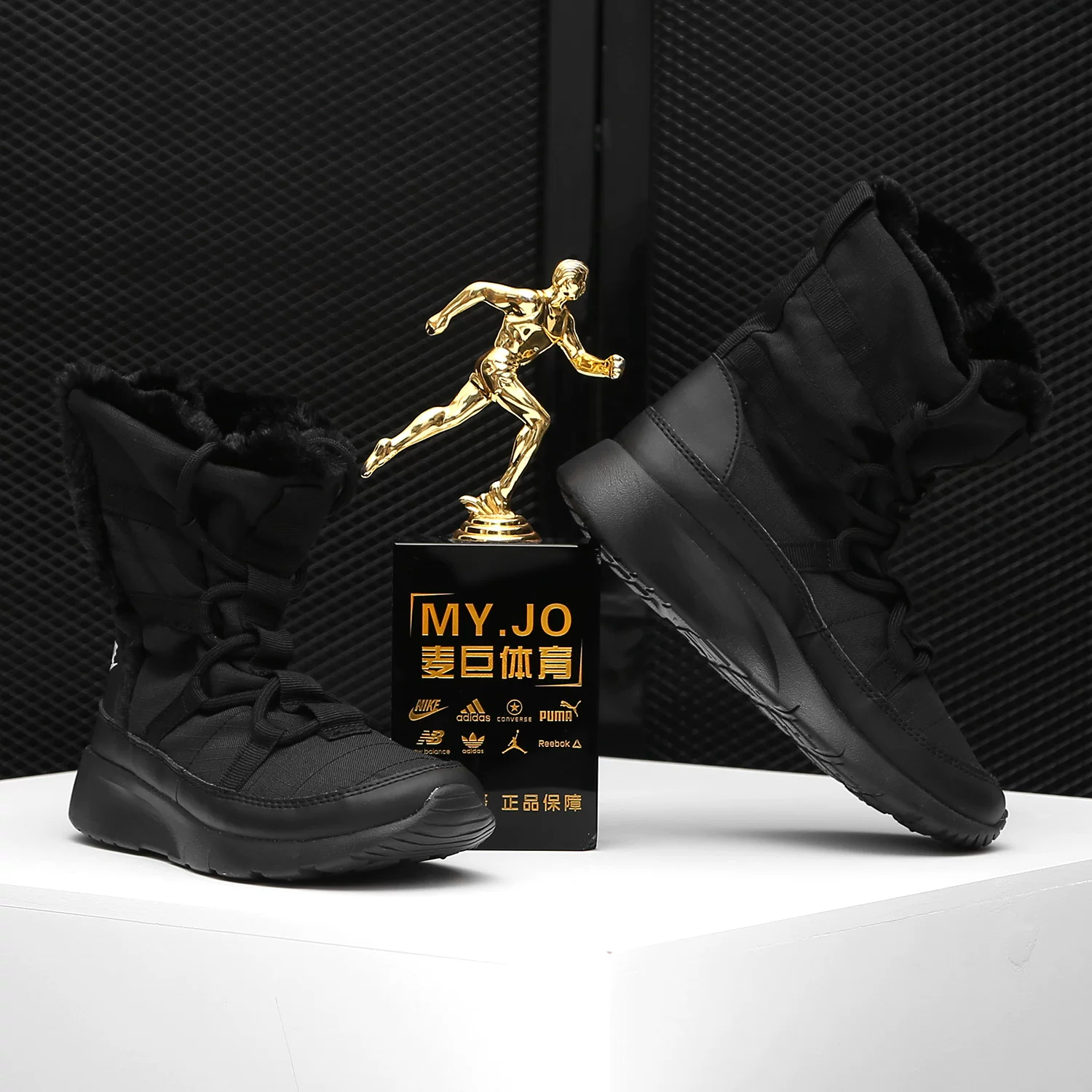 Nike/耐克 Children's fleece keep warm sports high boots with depreciation, official product