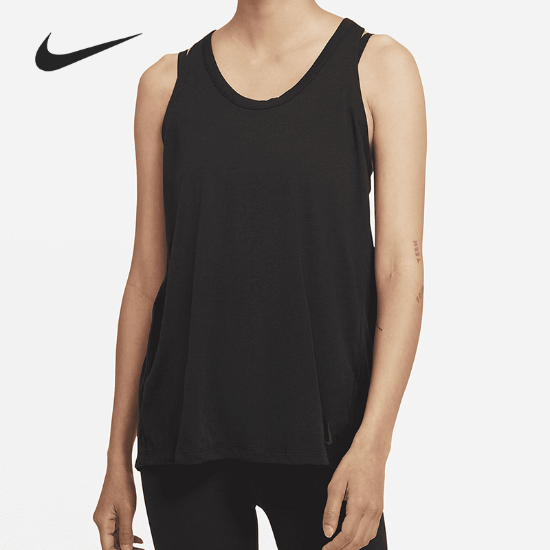 Nike/Nike Genuine New Season Women's Casual Sports Sleeveless T-Shirt Dd5595-010 Nike/Nike Genuine New Season Women's Casual Sports Sleeveless T-Shirt Dd5595-010