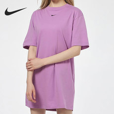 Спортивное платье nike/耐克官方正品女子圆领宽松休闲运动短袖连衣裙 cj2243-591 Nike/CJ2243-591
