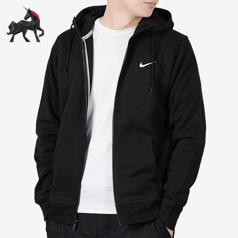 Nike/Nike Genuine Hooded Knitted Cardigan New Men's Hooded Classic Cardigan Sweatshirt 905231-010 Nike/Nike Genuine Hooded Knitted Cardigan New Men's Hooded Classic Cardigan Sweatshirt 905231-010