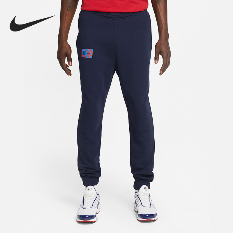 Nike Official Genuine Barcelona Men's French Terry Casual Football Sports Pants Dm3148-451