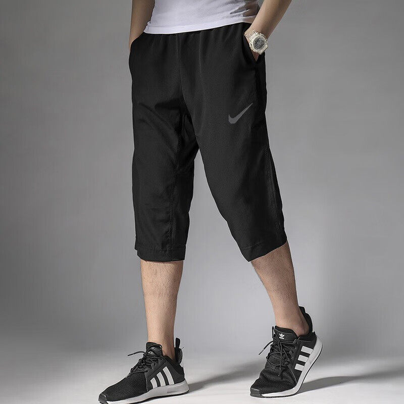 Nike New Quick-Drying Cropped Pants Men's Running Sports Shorts Ice Silk Mid-Length Training Pants Nike New Quick-Drying Cropped Pants Men's Running Sports Shorts Ice Silk Mid-Length Training Pants