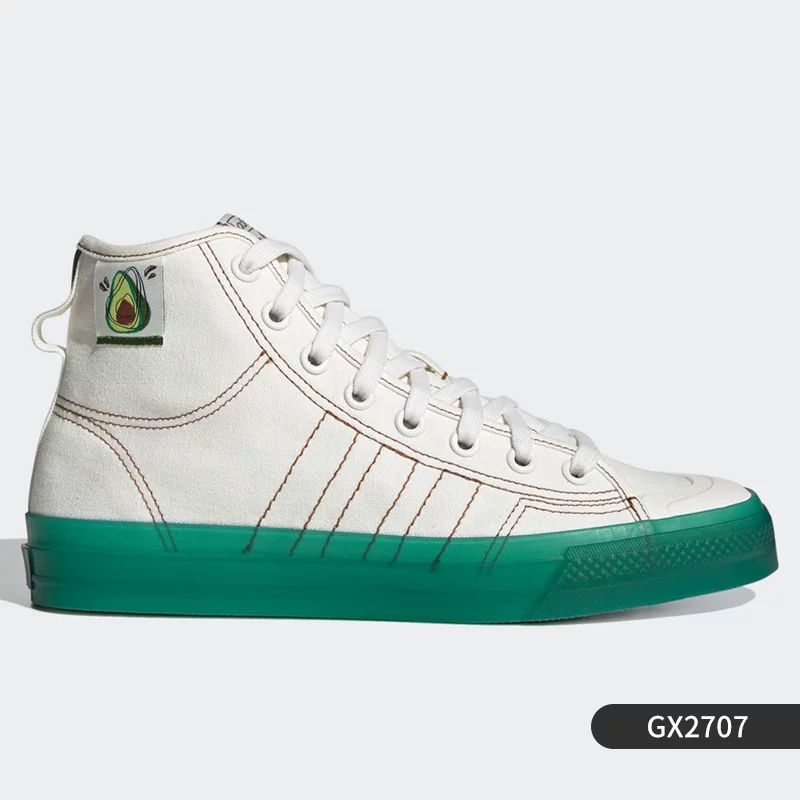 Кроссовки высокие классические повседневные мужские и женские Adidas Authentic clover NIZZA FX8497