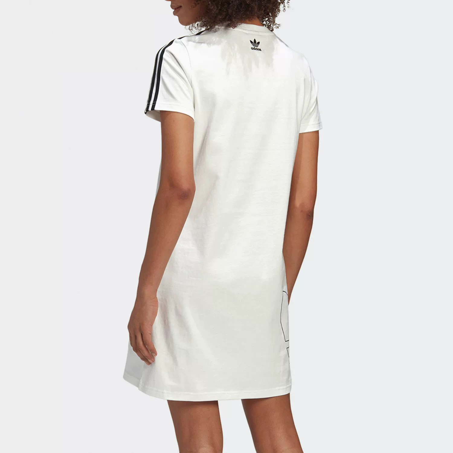 Платье спортивное женское круглого выреза с короткими рукавами Adidas Official подлинное клевер GK3772
