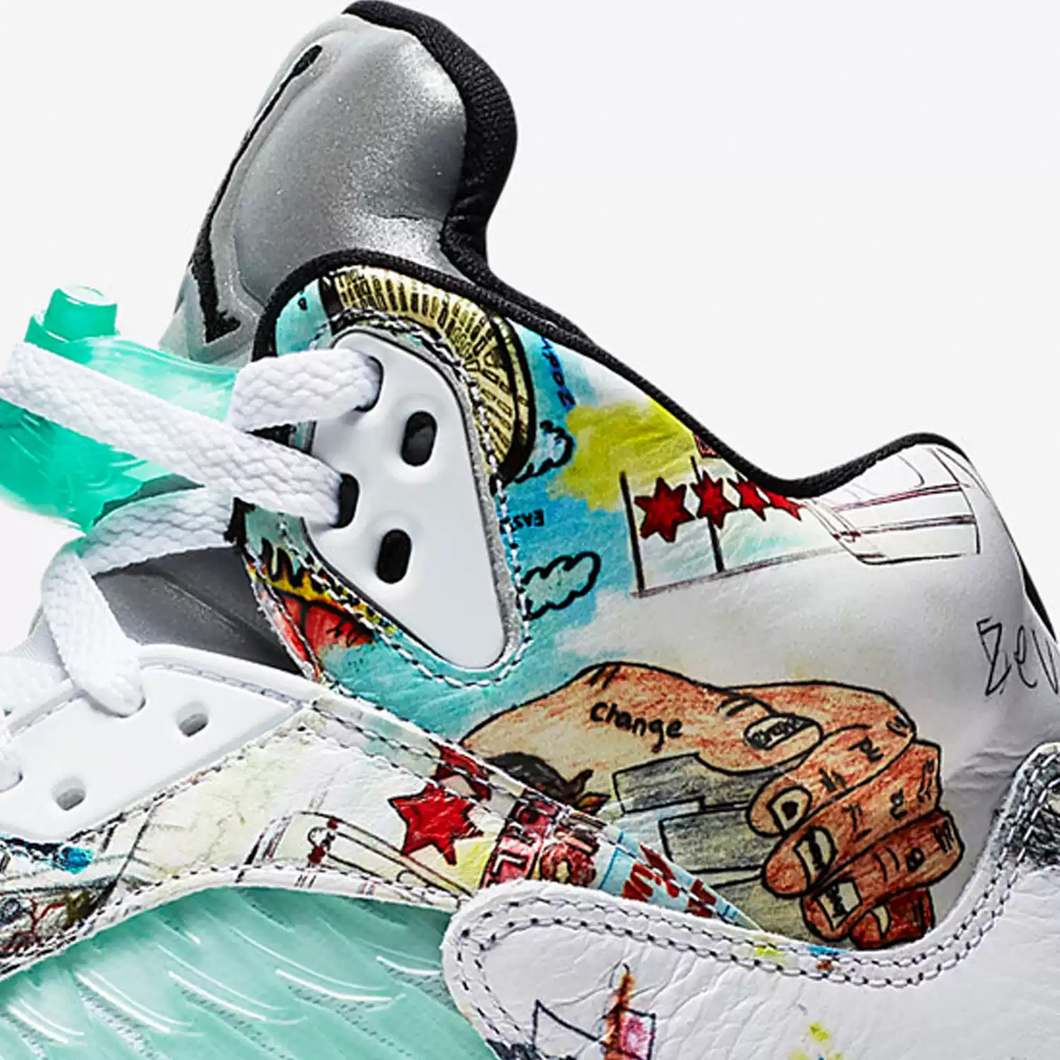 Nike/Nike official authentic Air Jordan 5 Wings AJ5 men's basketball shoes AV2405-900