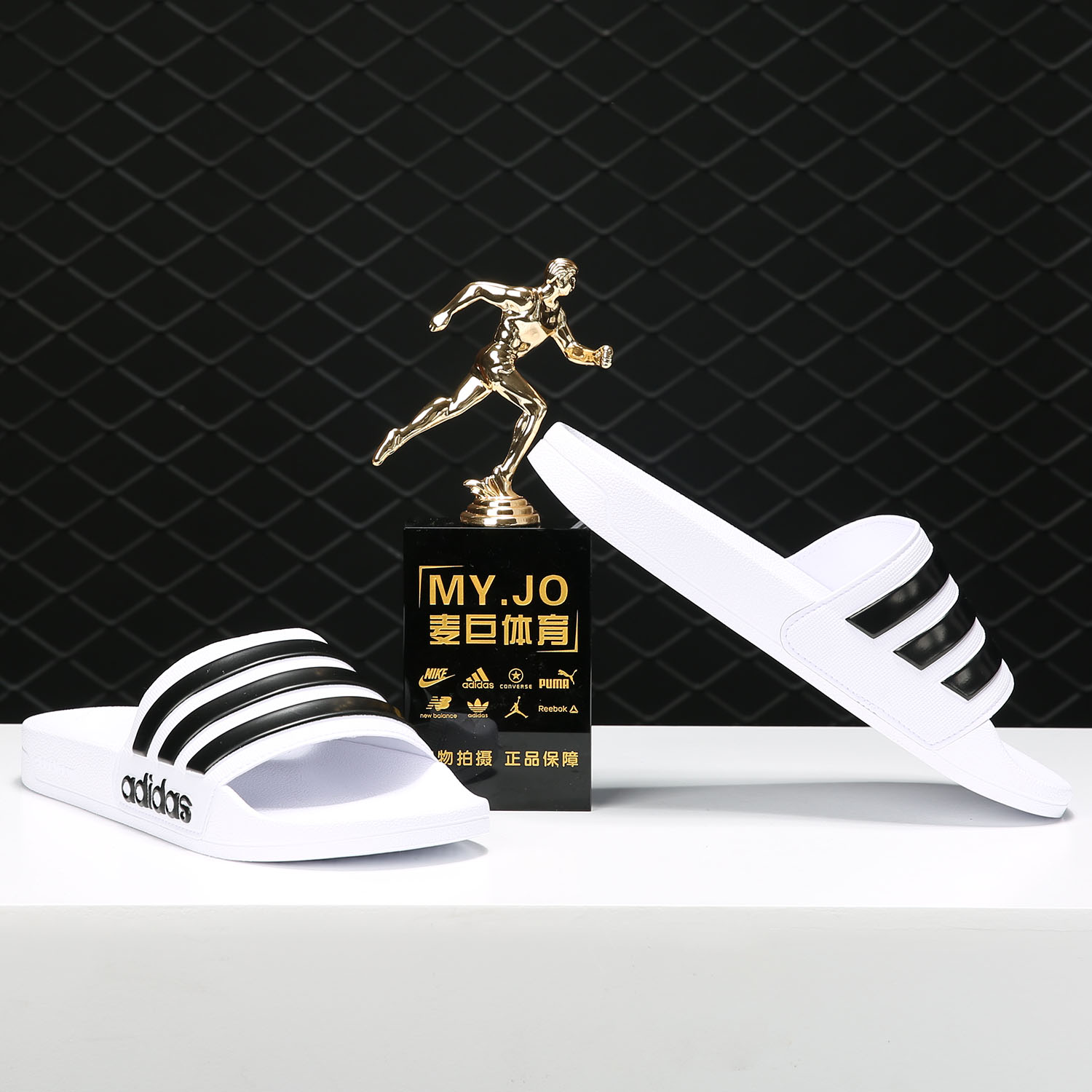Adidas/Adidas authentic slippers men and women shoes new beach swimming sports casual sandals AQ1702