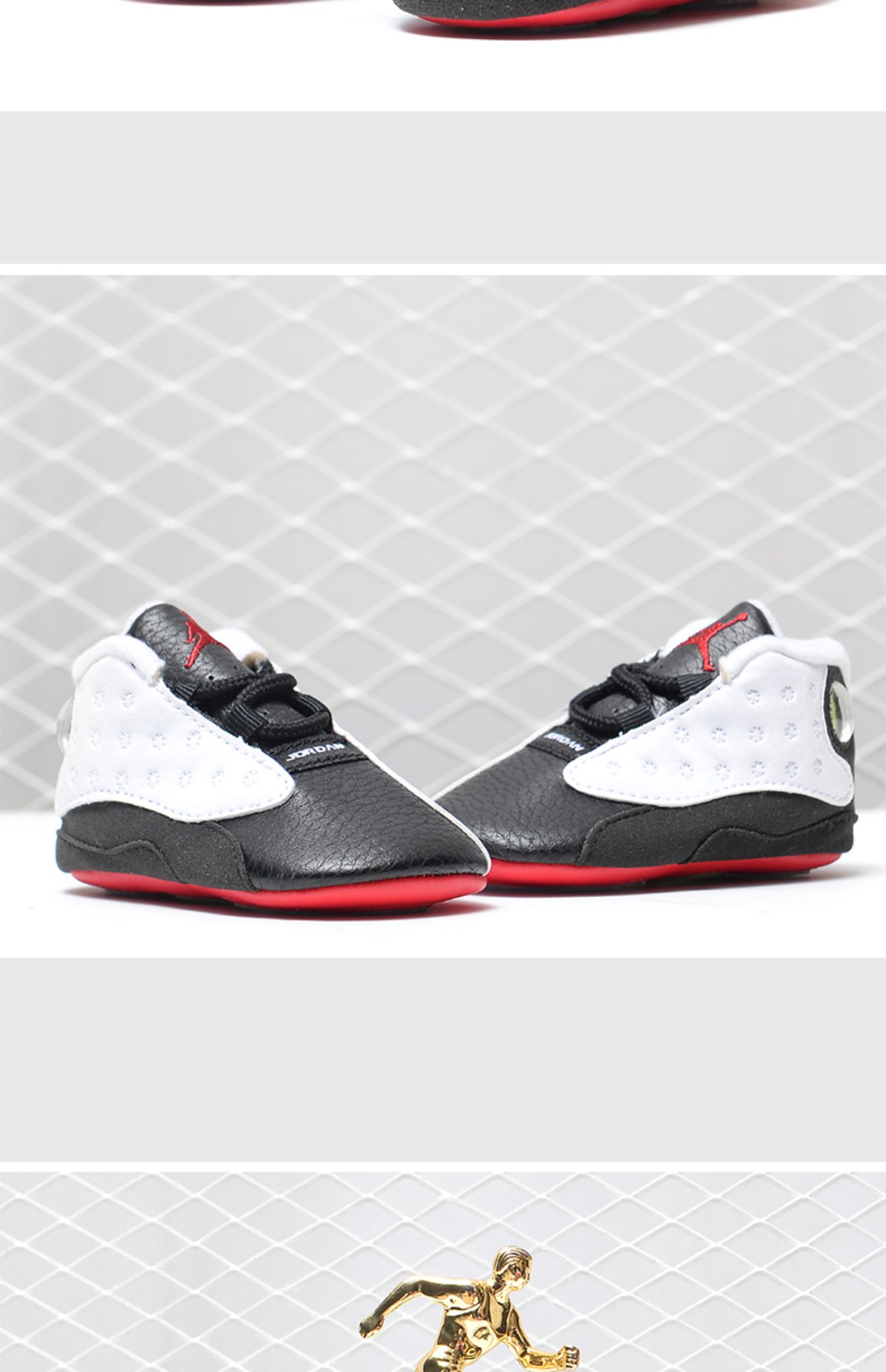 Nike / Nike chính hãng Air Jordan AJ13 giày vàng gấu trúc trẻ em Giày bóng rổ thể thao thông thường 552664 - Giày dép trẻ em / Giầy trẻ giày bốt trẻ em