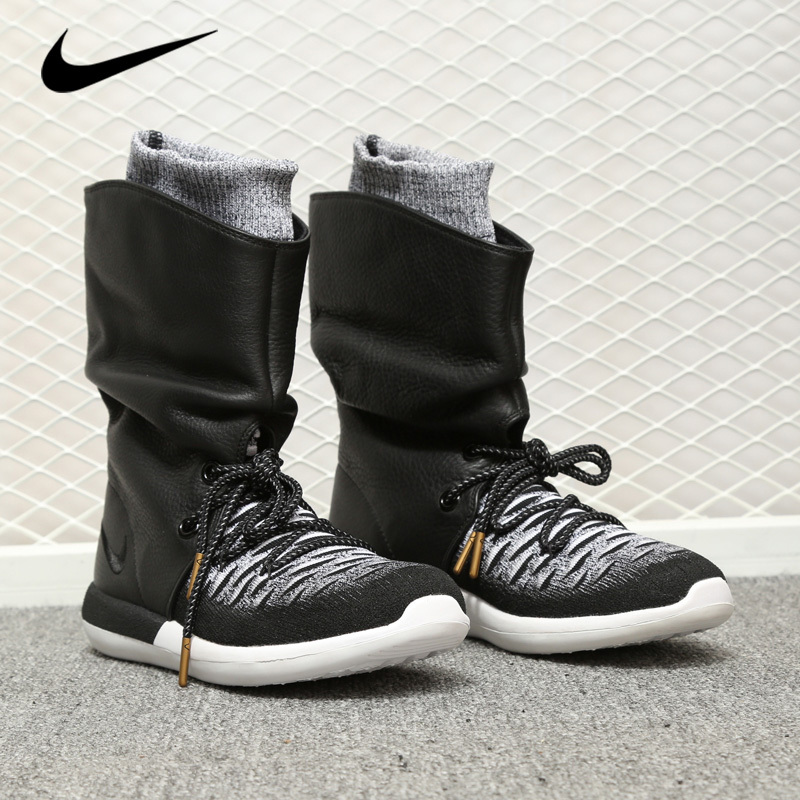 Nike Official Authentic Roshe Two Women's Warm High-Top Snow Boots Sneakers 861708 Nike Official Authentic Roshe Two Women's Warm High-Top Snow Boots Sneakers 861708