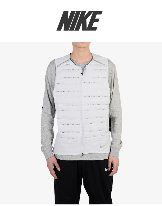 Nike Nike AEROLOFT nam thể thao giản dị chạy xuống áo khoác vest vest 859273 - Áo thể thao áo thể thao có cổ