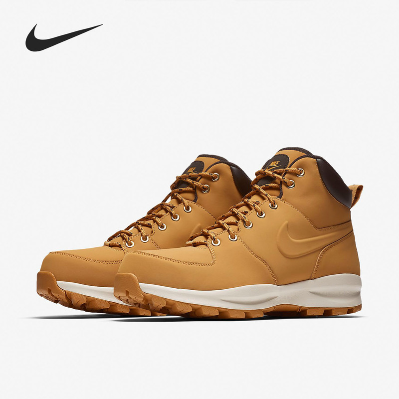 Nike Official Authentic Manoa Leather Men's and Women's High-Top Cushioning Casual Sports Shoes 454350