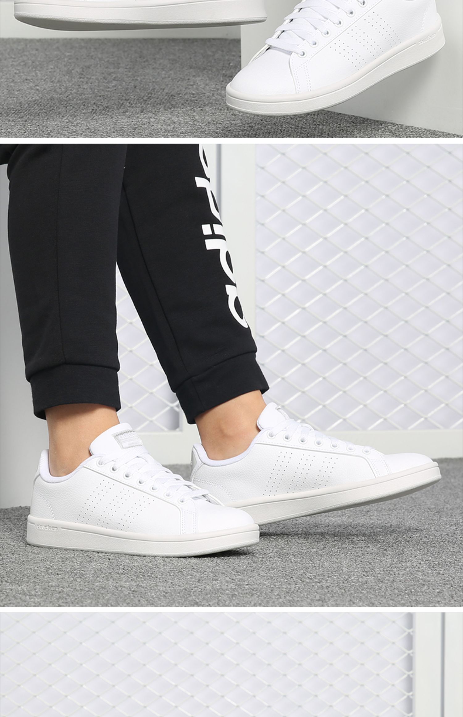 Giày thể thao nam và nữ Adidas / Adidas mùa hè 2019 mới thấp để giúp giày thể thao thông thường BB9609 - Dép / giày thường giày the thao nữ màu trắng
