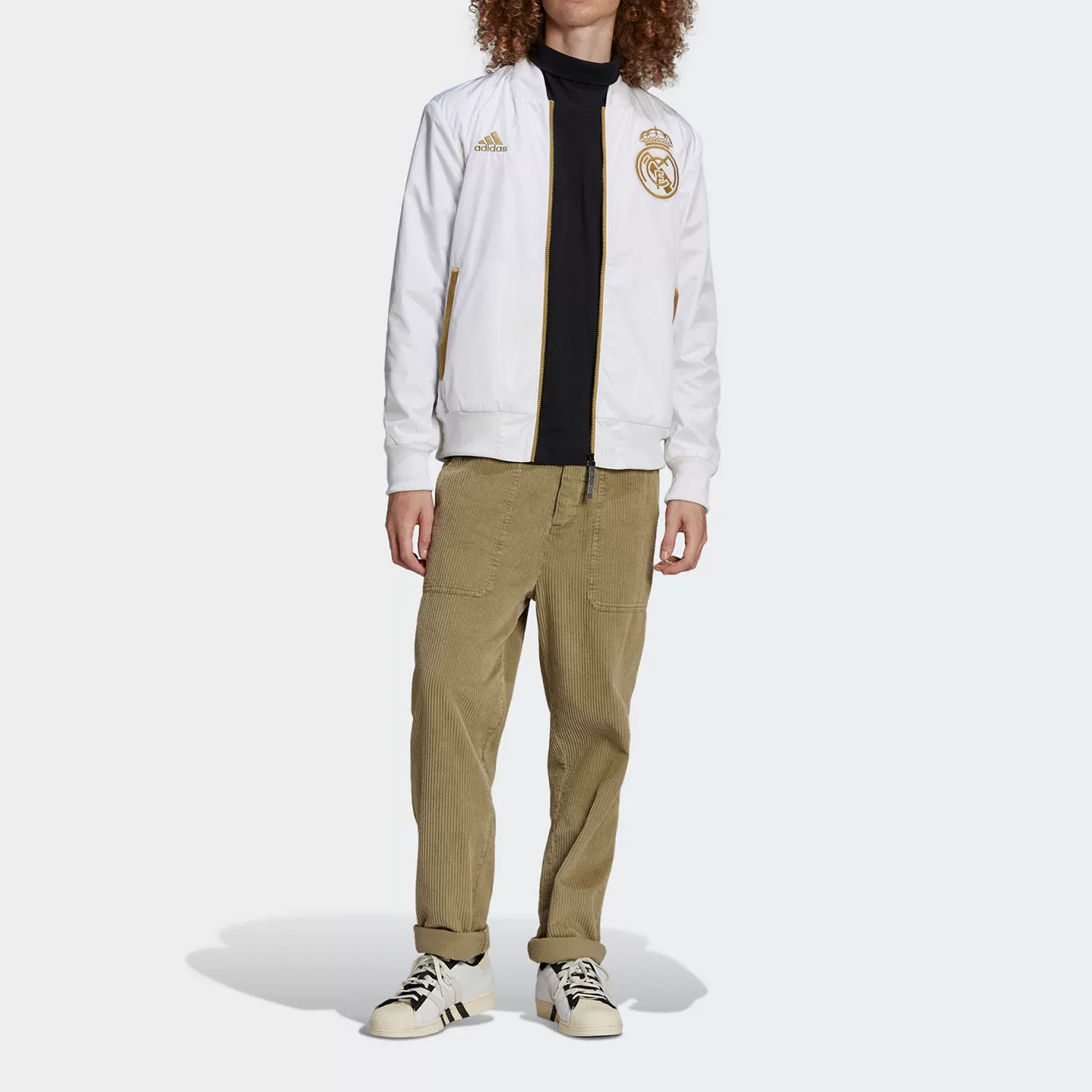 Футбольная тренировочная куртка Adidas Genuine для мужчин Real Madrid, HA2530