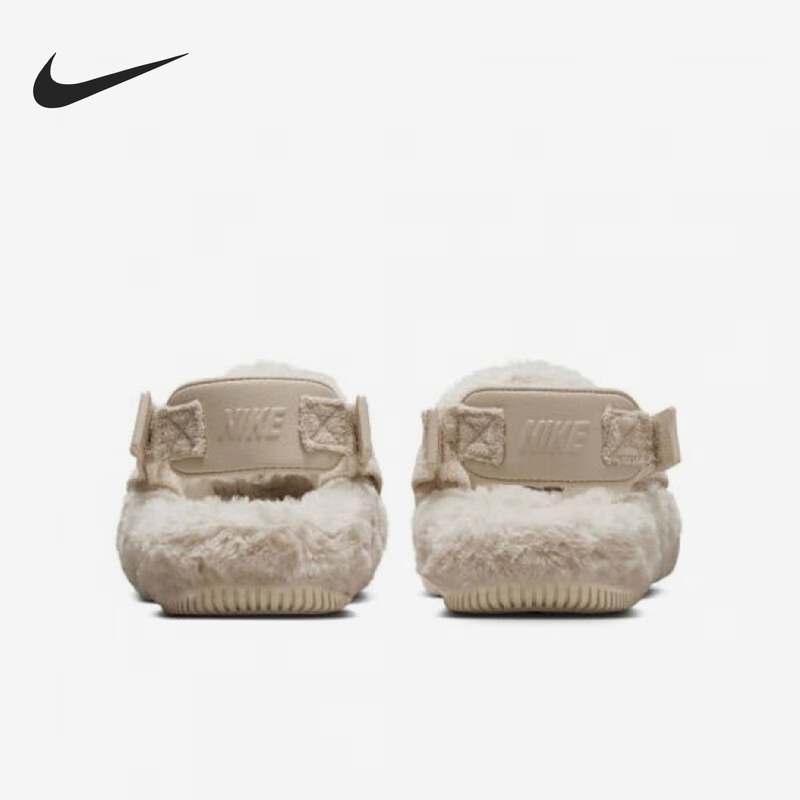 Nike Official Genuine Seasonal New Women's Fashion Plush Warm Slippers Fz3118-100