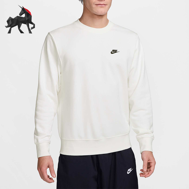 Nike/Nike Genuine New Men's French Terry Crew Neck Sweatshirt Pullover Fn3889-133 Nike/Nike Genuine New Men's French Terry Crew Neck Sweatshirt Pullover Fn3889-133