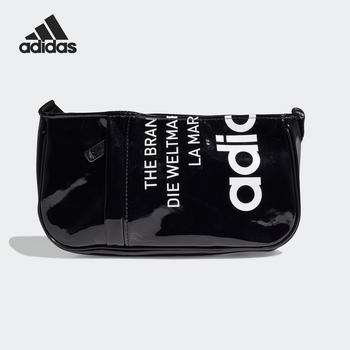 Adidas authentic men's and women's fashionable patent leather glossy casual sports shoulder bag gn4450