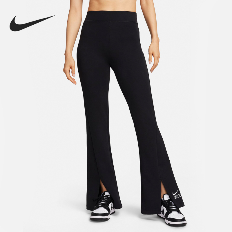Nike Official Genuine New Season Women's High-Waisted Slit Hem Sports Trousers Fn1892-010