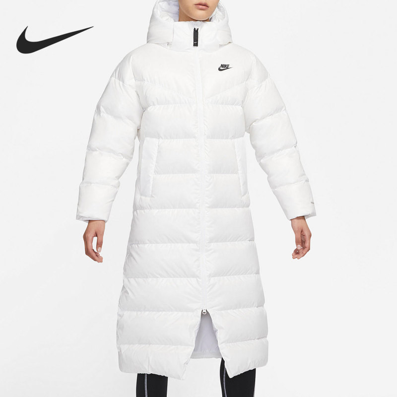 Nike/Nike Genuine Casual Women's Long Warm Windproof Hooded down Jacket Dh4082-222