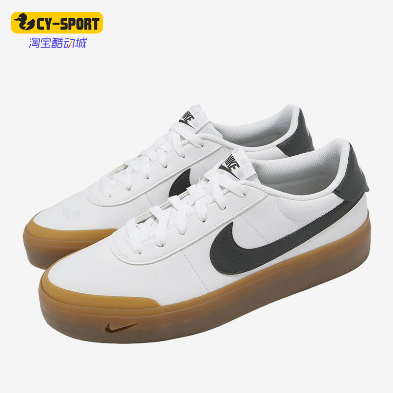 Nike/Nike Genuine Courtshot New Men's and Women's White and Black Classic Casual Sneakers Fq8146-116 Nike/Nike Genuine Courtshot New Men's and Women's White and Black Classic Casual Sneakers Fq8146-116