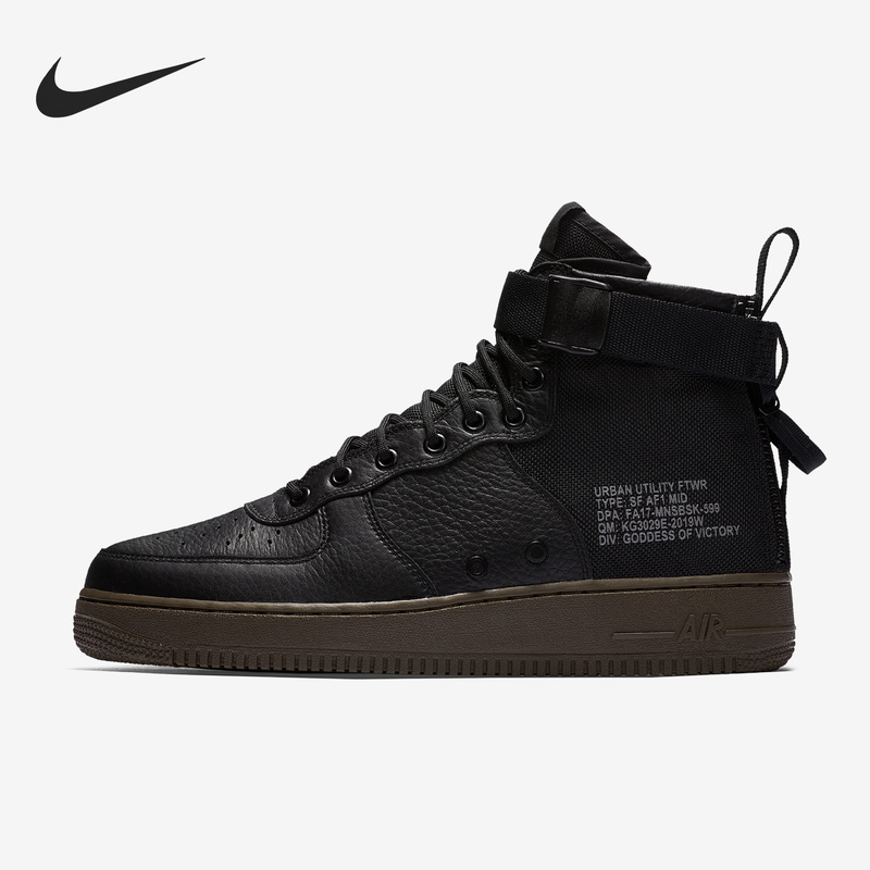 Nike Official Genuine Sf Af1 Mid Men's and Women's Fashion Wear-Resistant Sports Board Shoes 917753-002 Nike Official Genuine Sf Af1 Mid Men's and Women's Fashion Wear-Resistant Sports Board Shoes 917753-002