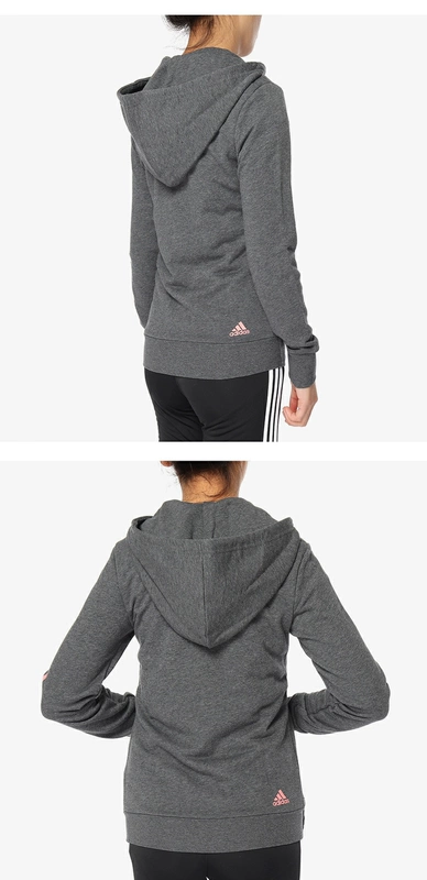 Adidas / Adidas chính hãng Áo khoác thể thao nữ ESS LIN FZ HD BR2572 - Áo khoác thể thao / áo khoác