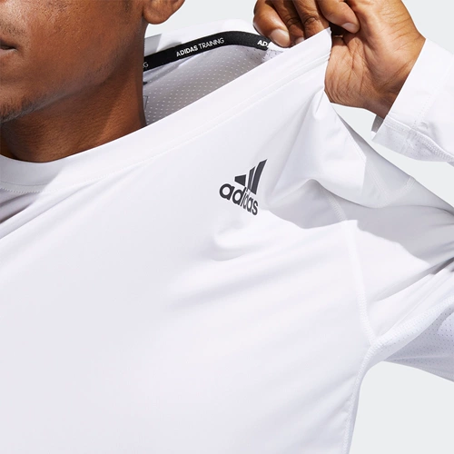 Adidas, лонгслив для тренировок, высокопрочная футболка для спортзала, официальный продукт