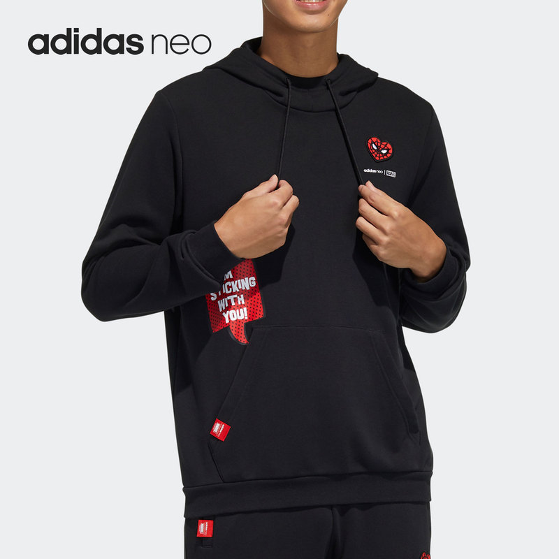 Adidas/Adidas Genuine Neo Spider-Man Collaboration Valentine's Day Men's Sports Hoodie H55129