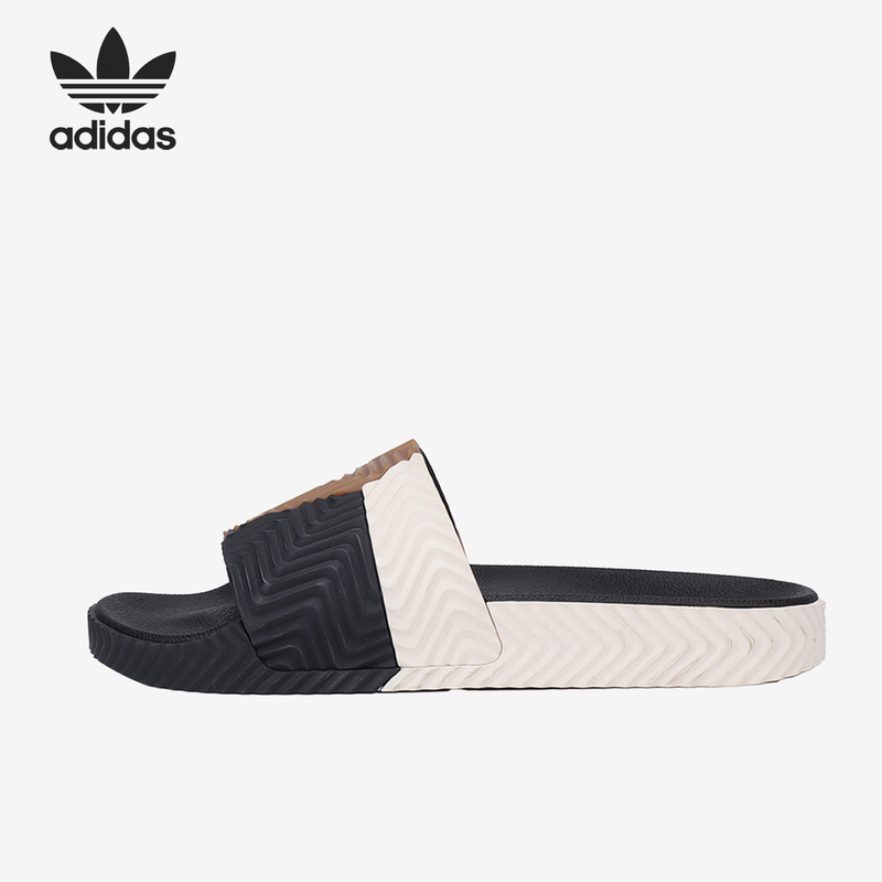 Adidas/Adidas Genuine Product Alexander Wang Collaboration Men's and Women's Casual Comfortable Sports Slippers Ac7408