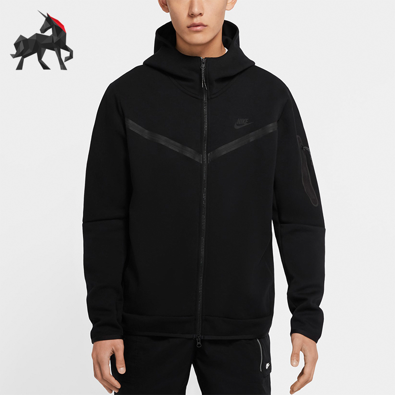 Nike/Nike Genuine New Casual Men's Full-Length Zipper Fashion Hooded Cardigan Jacket Cu4489-010