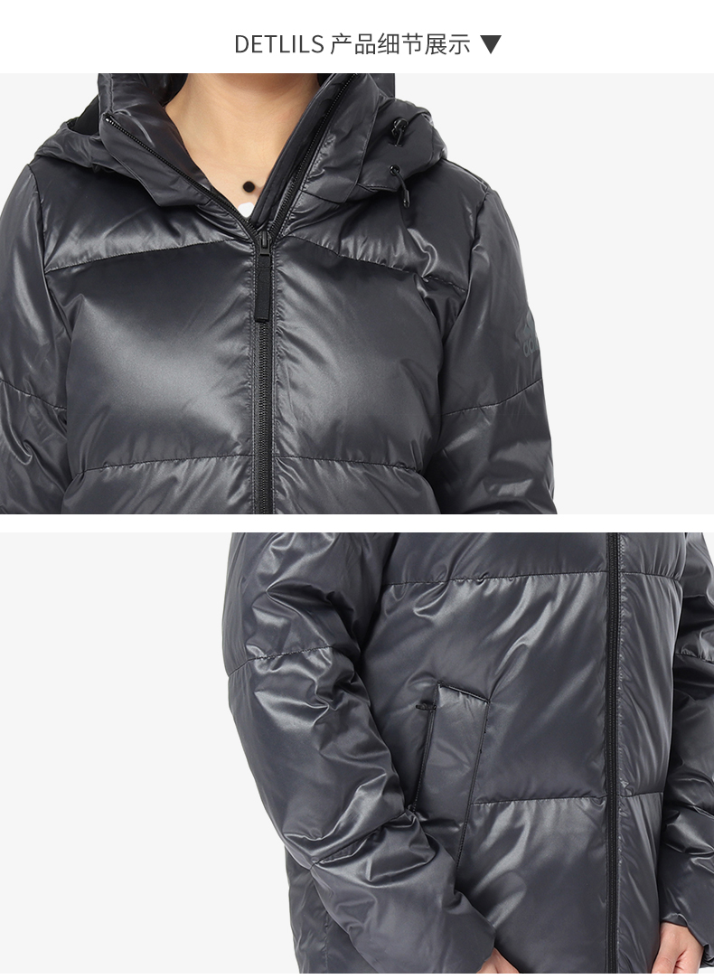 Áo khoác thể thao ngoài trời Adidas / Adidas Authentic 2019 mới dành cho nữ ấm áp DM1949 - Thể thao xuống áo khoác áo phao béo