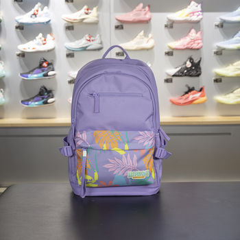 Li ning authentic sports life series men's and women's trendy printed large-capacity backpack absu097-2