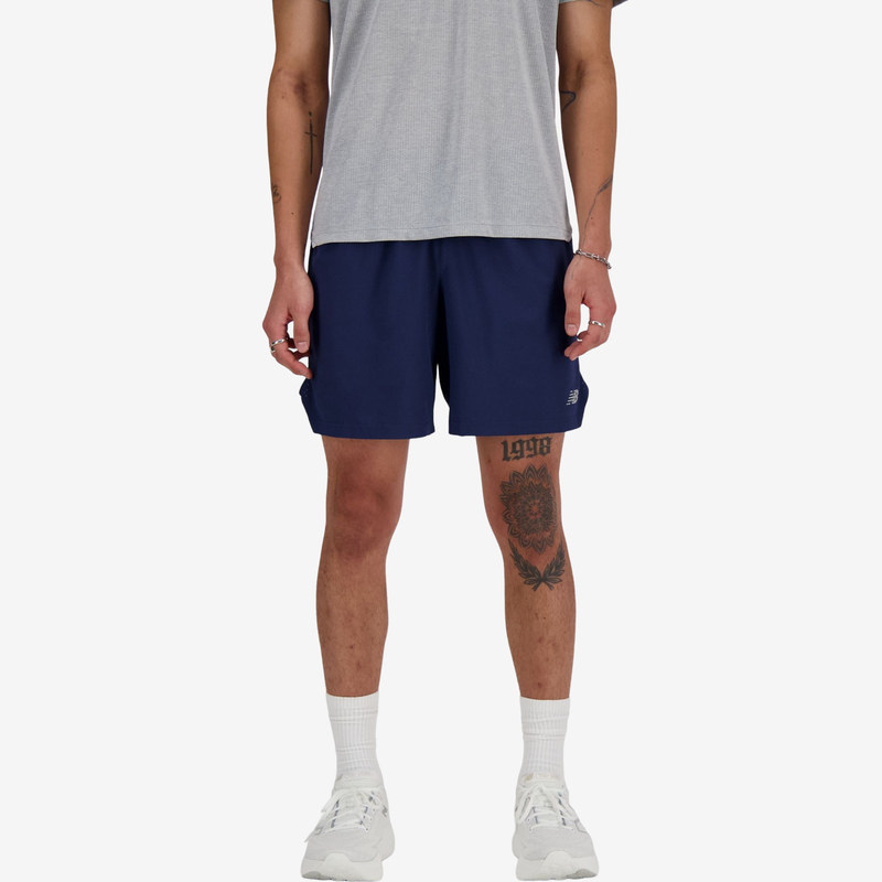 New Balance Genuine Men's Mid-Waist Elastic Loose Straight Shorts Ms41283-Nny New Balance Genuine Men's Mid-Waist Elastic Loose Straight Shorts Ms41283-Nny