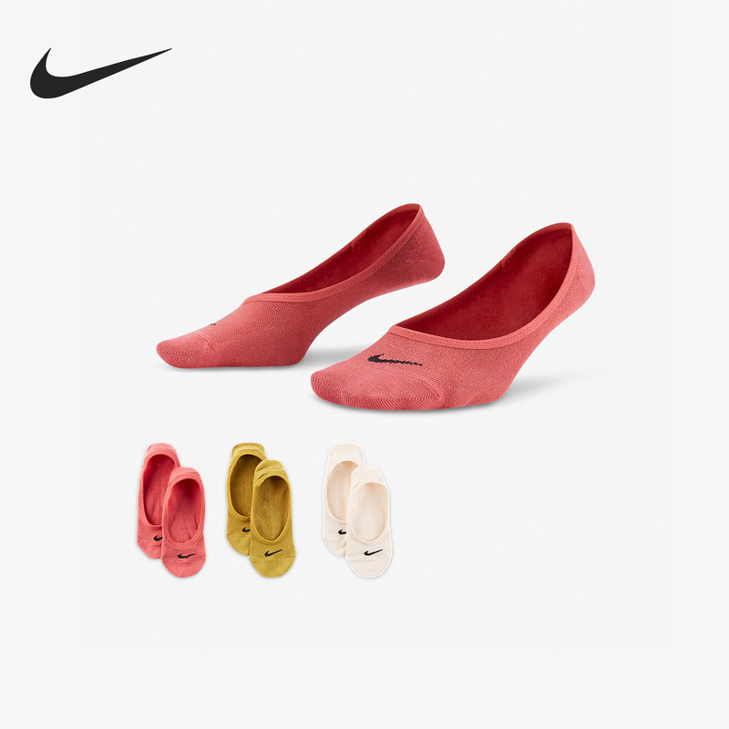 Nike Official Genuine Summer Men's and Women's Training Sports Low-Cut Boat Socks Three-Pair Pack Sx4863-993