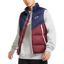 Nike Official Winter Mens Stand Collar Sports Warm Woven Down Vest CU4415-410