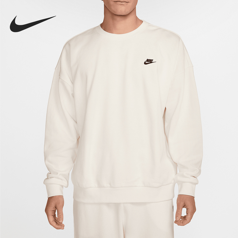 Nike/Nike Genuine 2025 Spring New Men's Loose Terry Knit Sweatshirt Hj1820-133 Nike/Nike Genuine 2025 Spring New Men's Loose Terry Knit Sweatshirt Hj1820-133
