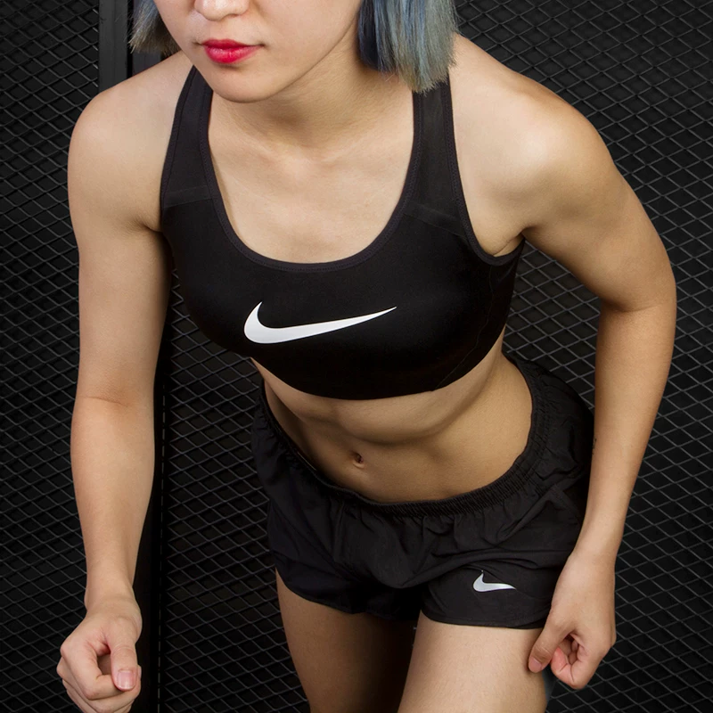 Nike/ Би-ральг, бюстгальтер для спортзала, для тренировки, поддержка, для бега, обтягивающий