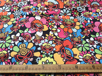 Cartoon Fabric Fine Canvas Printed Handmade Diy Fabric Packs Nursery Dormitory Table Cloth Sunflower Flowers
