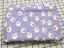Cartoon cloth canvas printed handmade diy fabric sofa cover cloth bag dormitory tablecloth white duck