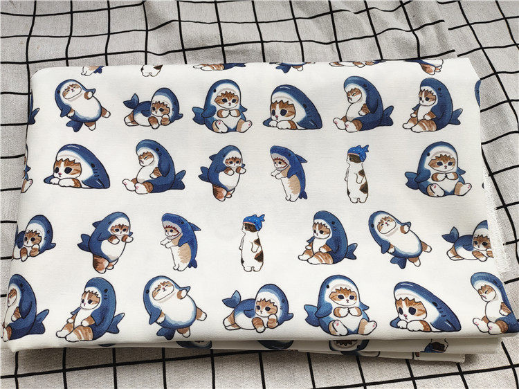 Cartoon fabric fine canvas printed with hand diy fabric sofa package package dormitory tablecloth baby