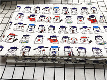 Cartoon Fabric Fine Canvas Printed Handmade Diy Fabric Sofa Cover Fabric Bag Dorm Room Table Buvo Elf