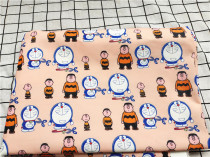 Cartoon cloth fine canvas printing handmade diy fabric sofa cover cloth bag dormitory tablecloth machine charger cat