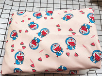 Cartoon cloth fine canvas printed handmade diy fabric sofa cover cloth bag dormitory tablecloth watermelon dream cat