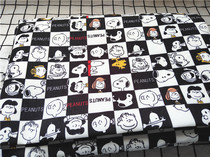 Cartoon Fabric Fine Canvas Printed Handmade Diy Fabric Bag kindergarten Dormitory Table Cloth History Chess Nuppan Bieg