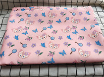 Cartoon fabric fine canvas printed handmade diy fabric sofa cover fabric bag Dormitory Table Cloth Fox Belle