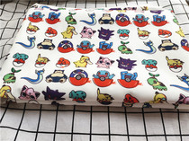 Cartoon Fabric Fine Canvas Printed Handmade Diy Fabric Sofa Cover Fabric Bag Dorm Room Table Cloth Small Fire Dragon