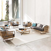 Outdoor Fuji Cottage Sofa Nordic Leisure Single Villa Balcony Courtyard Garden Open Sun Water Protection