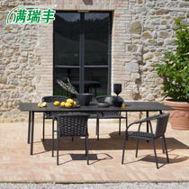 Modern simple outdoor garden table and chair combined network Red room VineyVilla terrace chair table