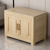 Solid wood fish tank cabinet bottom cabinet living room ecological fish cylinder square cabinet rack aquarium base simple bearing and customization