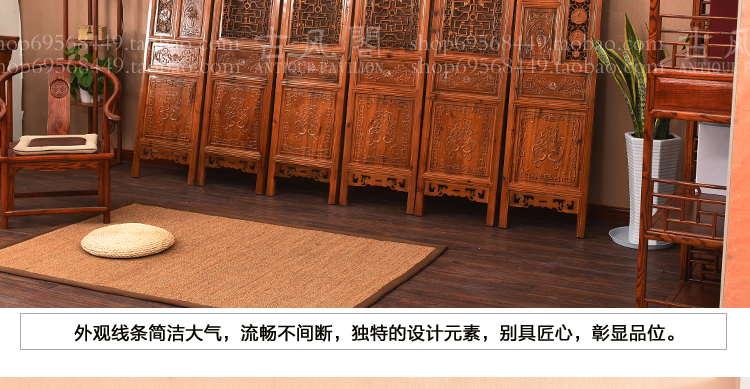 Dongyang khắc gỗ cổ màn hình phong cách Trung Quốc chạm khắc chạm khắc Ming và Qing triều trang trí chạm khắc hai mặt Fu Lu Shouxi - Màn hình / Cửa sổ vách gỗ