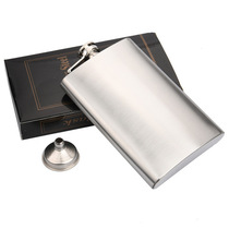 Home small funnel ounce hip flask outdoor portable commercial stainless steel portable belt for men 148g10